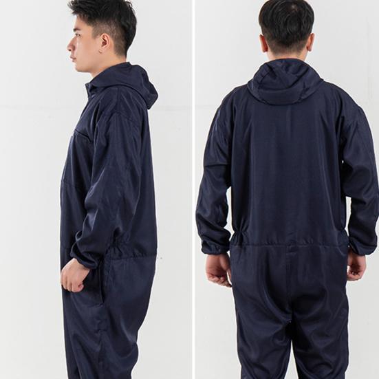 Застежка-молния, полиэстер, отличный водонепроницаемый автомобильный ремонтный цех, мужской комбинезон со шляпой, цельный комбинезон