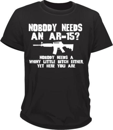 Никому не нужен AR15? 2-я поправка Права на оружие штурмовая винтовка символ оружия футболка