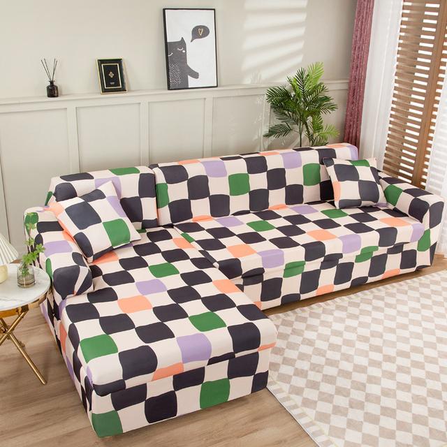 Sectional Sofa Covers Stretch Couch Slipcovers For L Shape Sectional Couch Chaise Sofa Furniture Protector Covers