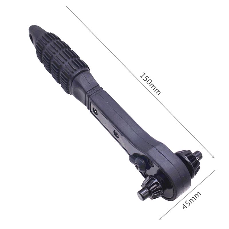 Two In One Drill Chuck Key Wrench Ratchet Wrench Two Double Wrench