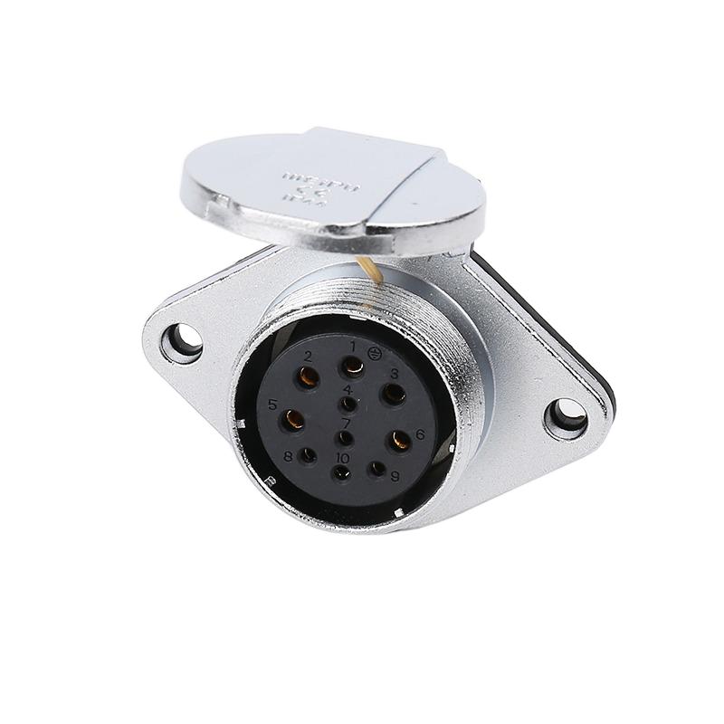WEIPU WS32 TQ+ZG Waterproof Connector Screw Type Metal Aviation Panel Connectors Male Plug Female Socket 4 6 8 10 12 13 19 Pin