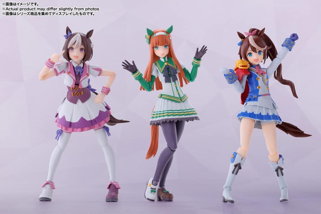 BANDAI SPIRITS S.H.Figuarts Uma Musume Pretty Derby Silence Suzuka, approximately 134mm ABS & PVC painted action figure
