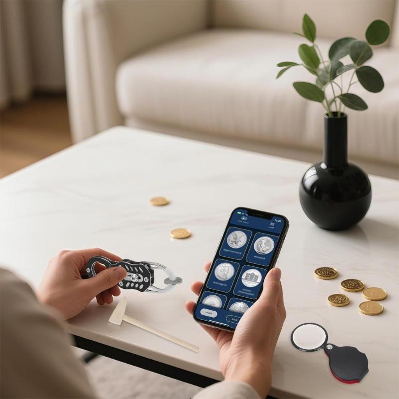 Инструмент для тестирования монет Быстрая сборка Устойчивый к коррозии металл для старинных монет