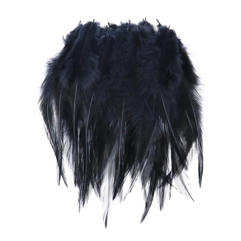 50 шт. Пушистые натуральные петушиные перья для поделок, DIY аксессуары 8-15 см, куриное перо, материалы для вязания мушек, швейная декорация, плюмаж