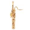 Gold Plating Copper Bassoon Musical Instrument Bassoon Brooch Pin with Gift Box