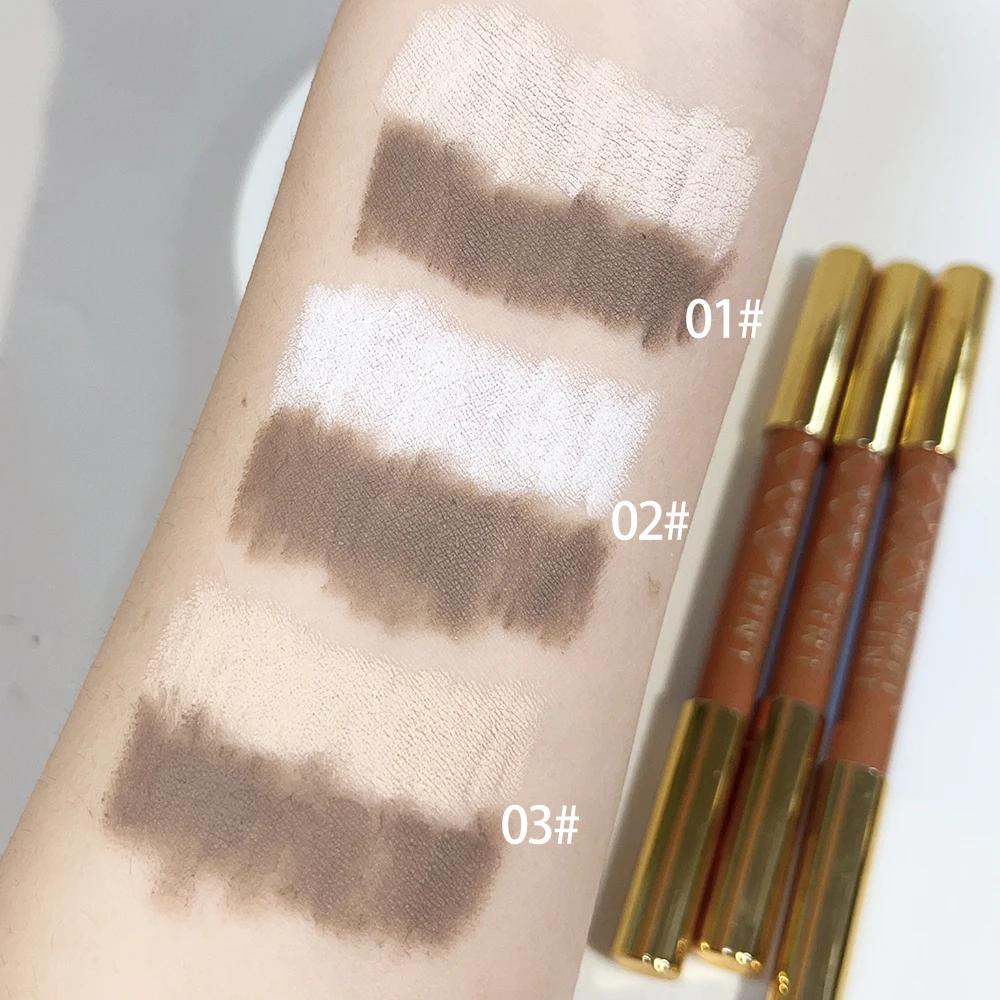 Double-ended Contouring Pen Face Brightening Corrector Nose Shadow Sculpting Natural 3D Highlighter Shading Stick Makeup