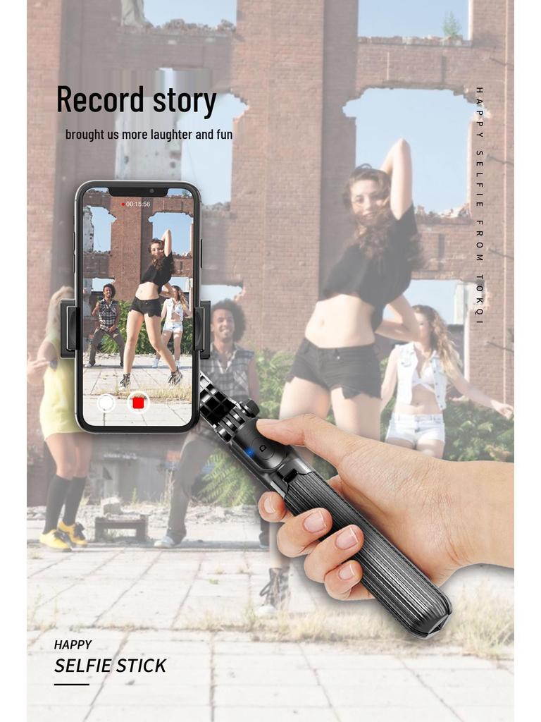 Single-Axis Handheld Mobile Stabilizer & Selfie Stick with Remote Control