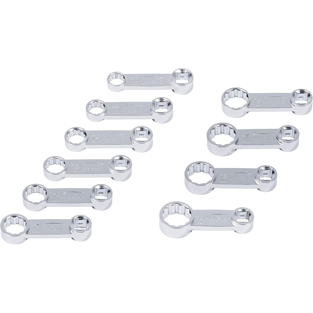 Набор переходников для угловых гаечных ключей Tone Offset Wrench Adapter Set HFWA310, 10 предметов, прочный стальной набор инструментов.