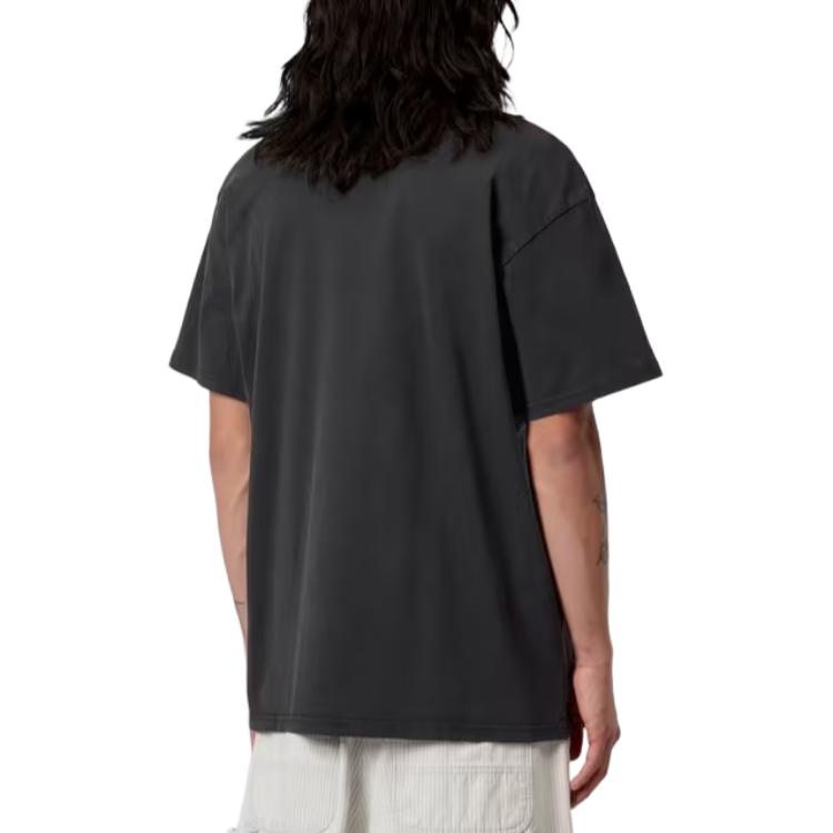 Carhartt WIP SS26 Футболка с коротким рукавом Faded Pond Corps Свободная Мягкая Винтажная Потертая Повседневная Футболка с коротким рукавом Мужские топы I036064-89-60