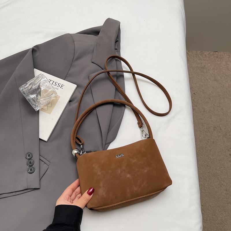 Женская сумка 2025 новая трендовая нишевая сумка на плечо класса люкс популярная ретро сумка-мессенджер сумка-ведро