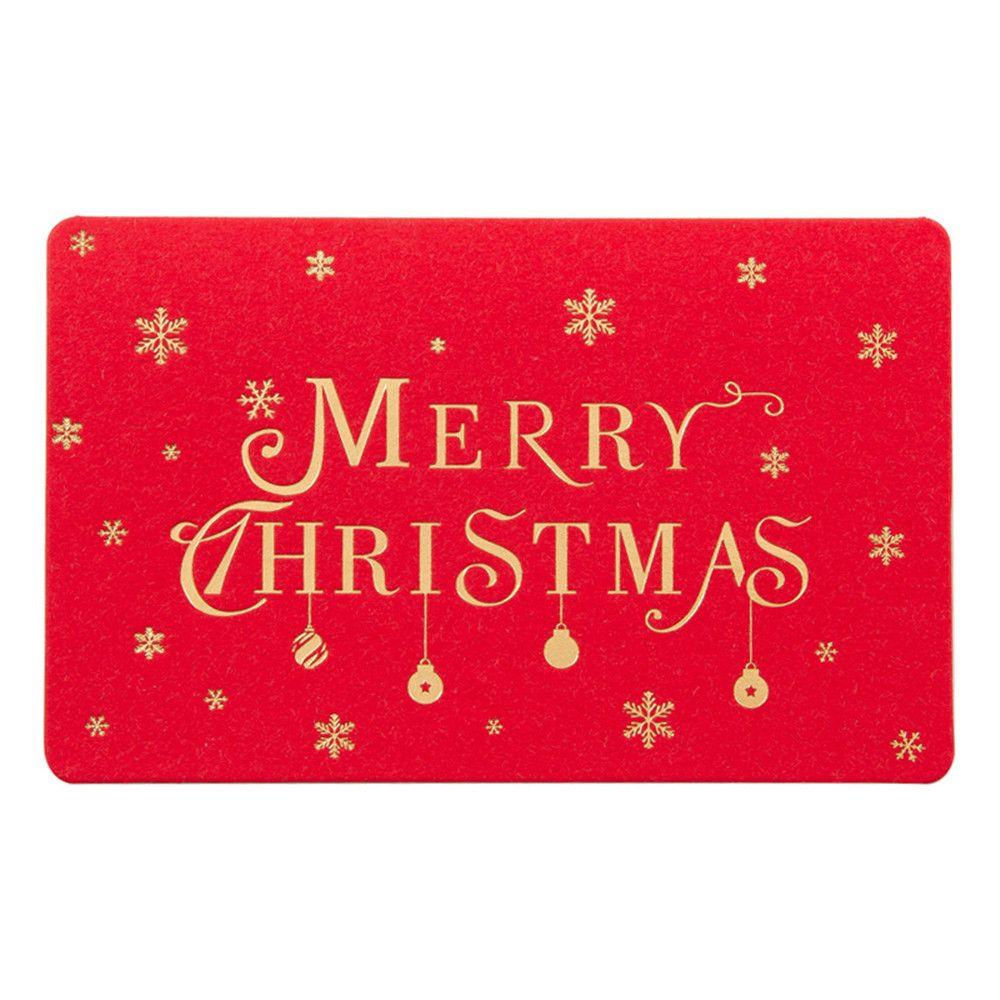 Best Wishes Thanksgiving Message Card Christmas Greeting Card Merry Christmas Bronzing Blessing
