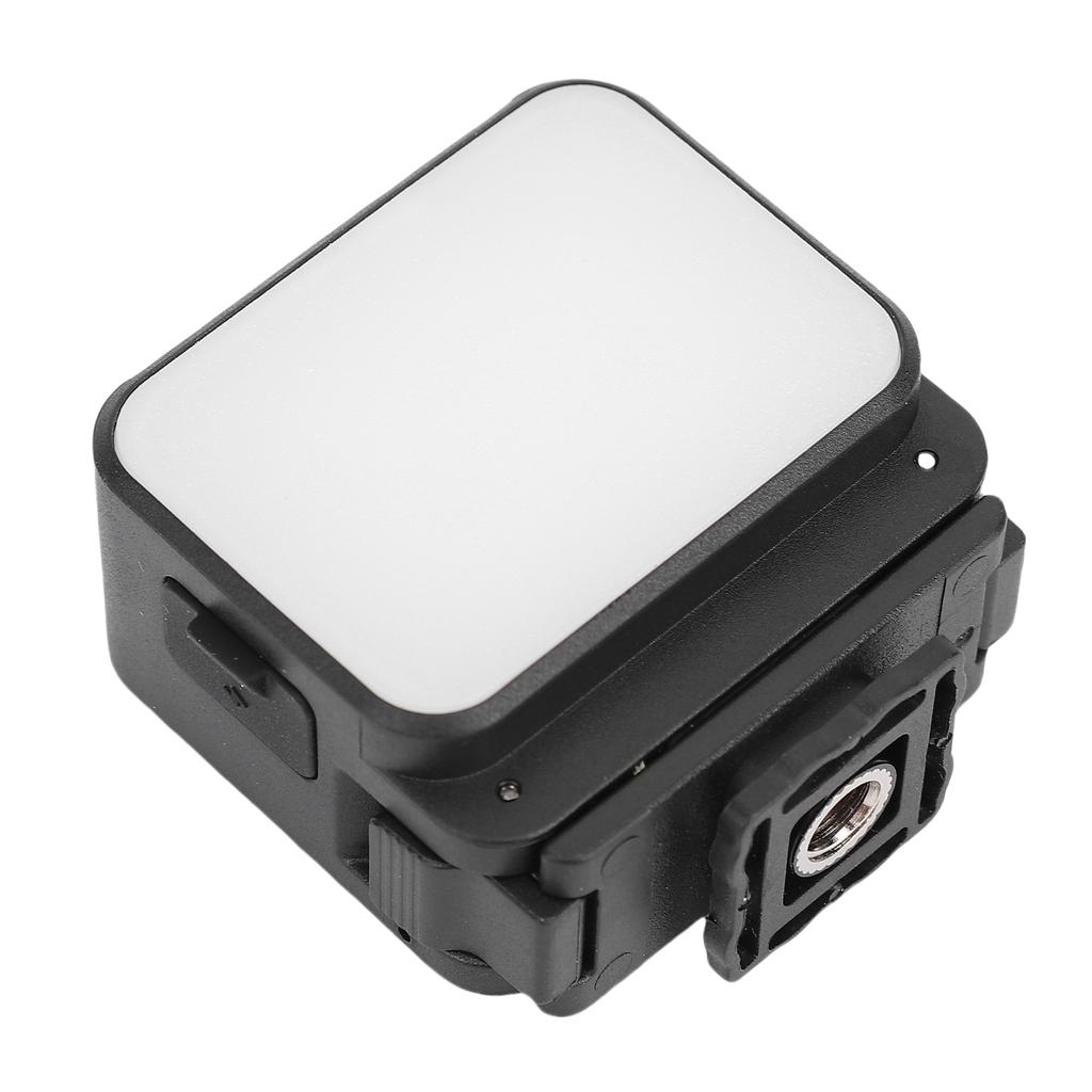 LED Camera Light Suitable for Action 5 4 Camera 3 Color Temperature Fill Light with Cold Shoe Mount and 1 4in Screw Hole