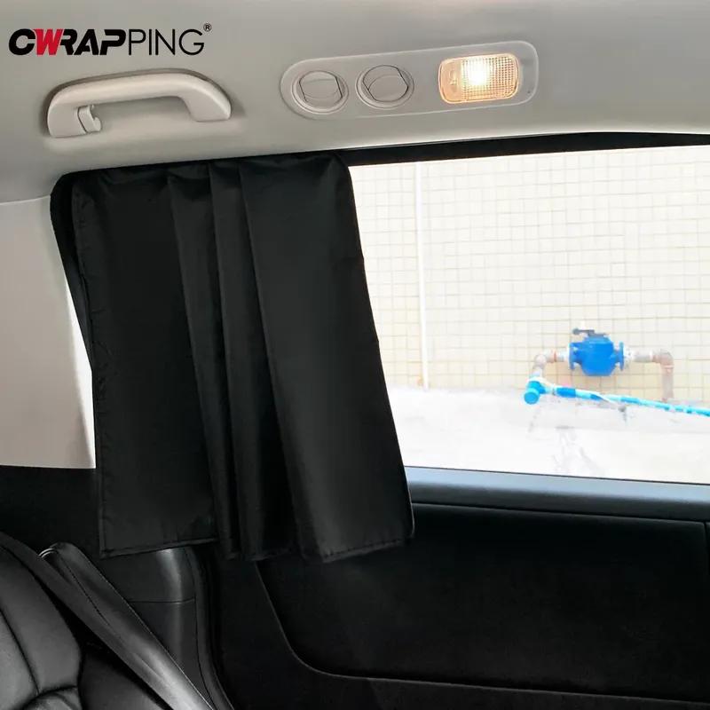 Car Side Windows Sunshade Car Magnetic Sunshade Sunscreen Thermal ulation Auto Double-sided Sun Shade Titanium Silver