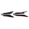 4Pcs Set Universal Carbon Fiber Style Car Front Bumper Canards Splitter Fins Deflector
