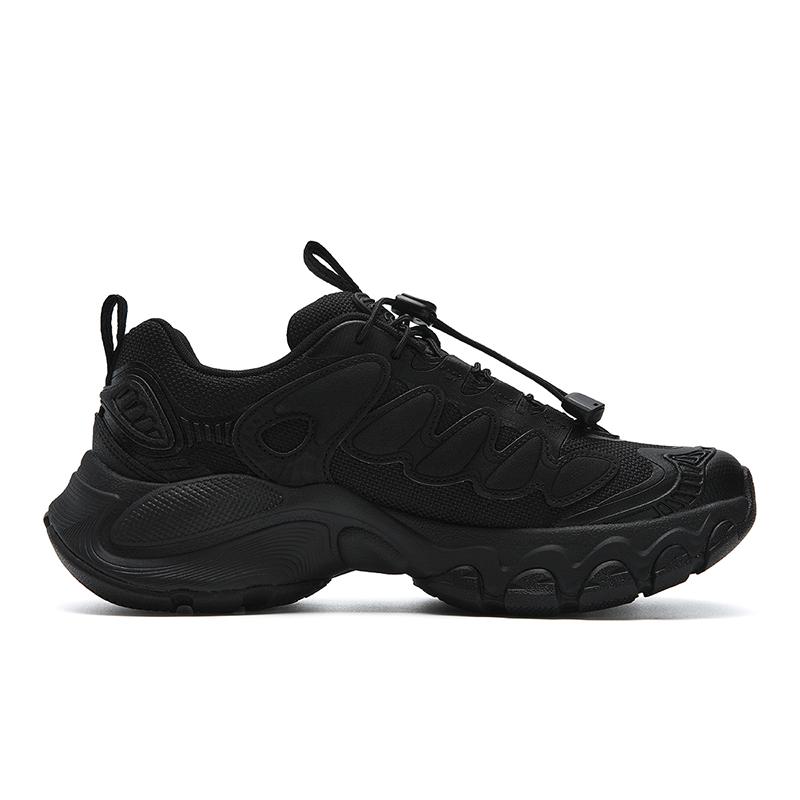 Fila TRUFFLE Амортизирующие Устойчивые к истиранию Легкие Увеличивающие рост Низкие Массивные Кроссовки Женские Черные F12W611104FBK
