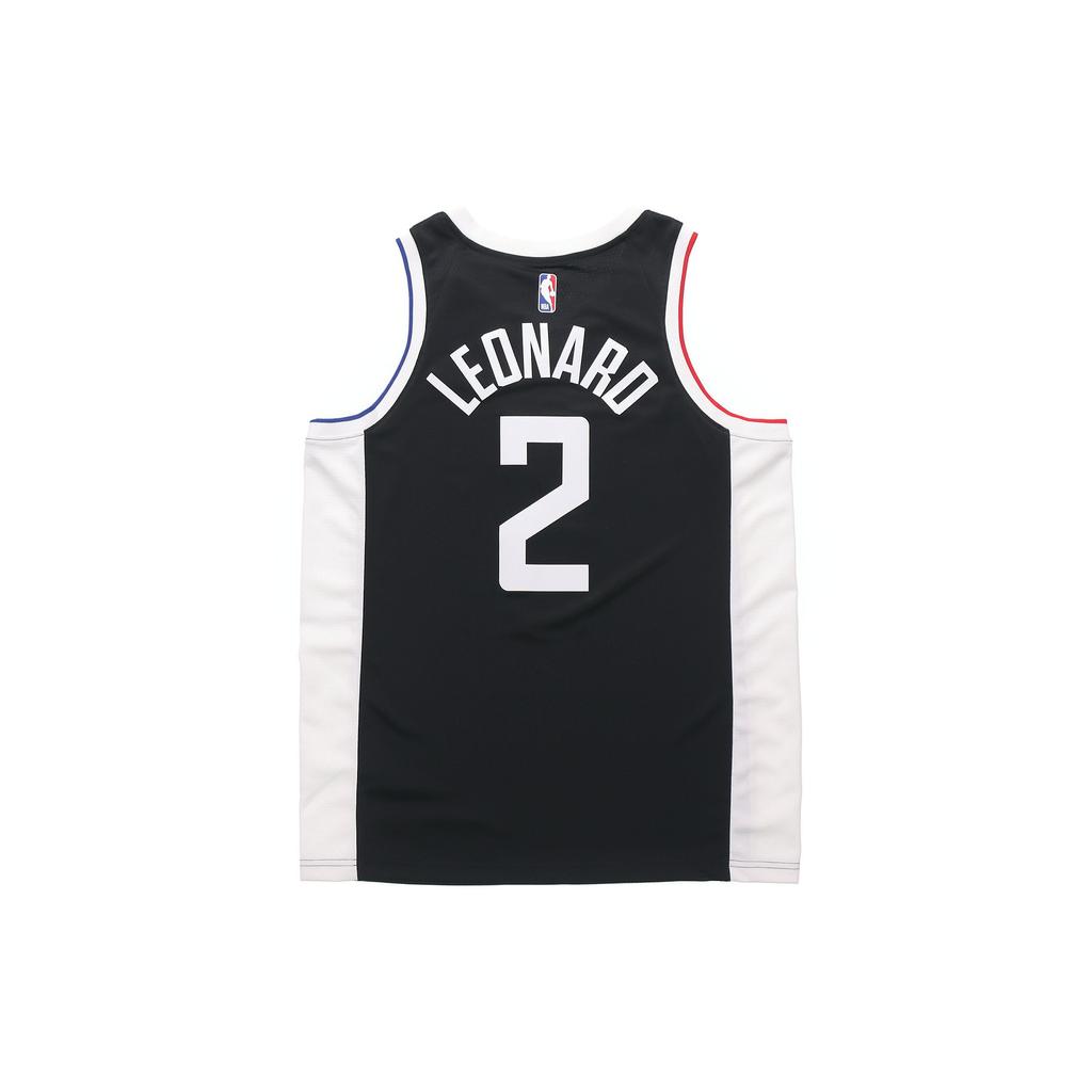 Nike Быстросохнущая баскетбольная майка НБА, SW Fan Ed, LA Clippers, Леонард Но. 2 мужских топа, черные CN1735-017