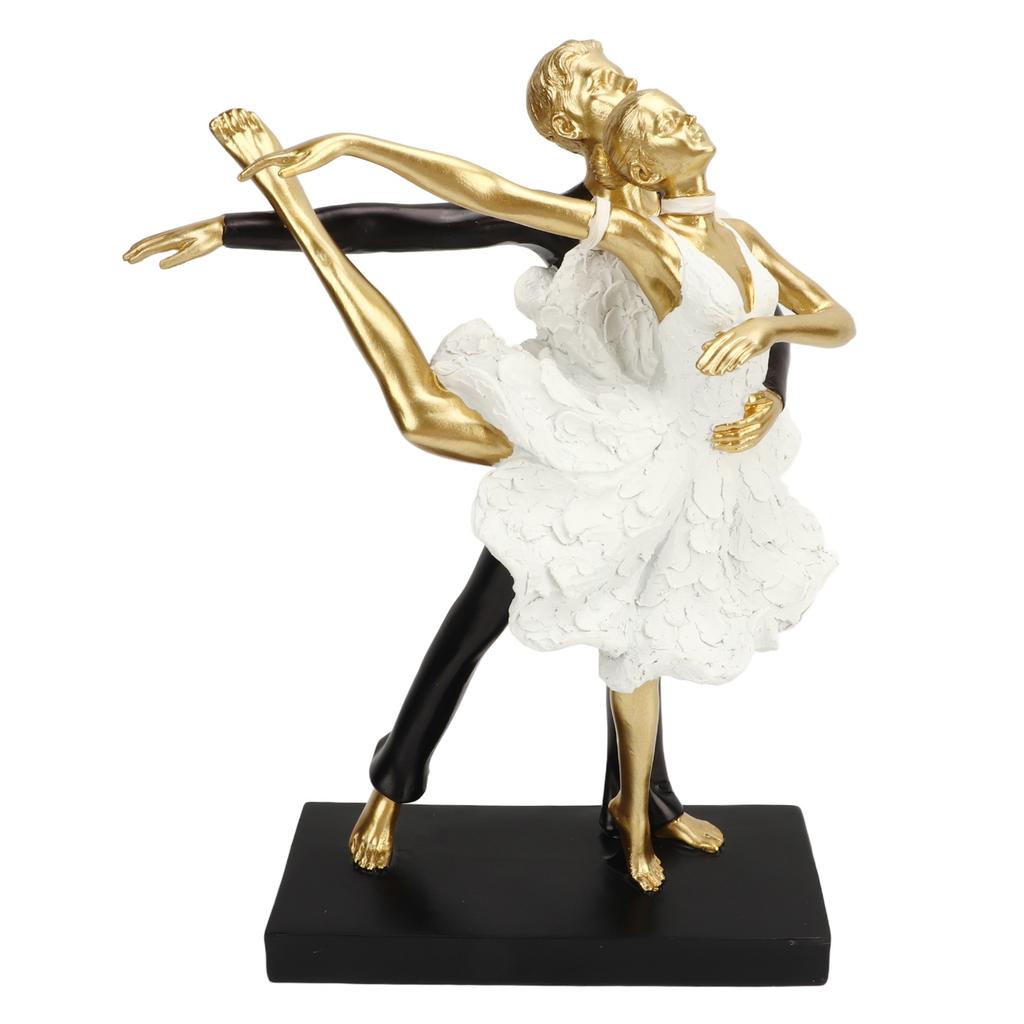 Романтическая пара танцует скульптура украшение смола элегантная пара балерина статуэтка статуэтка