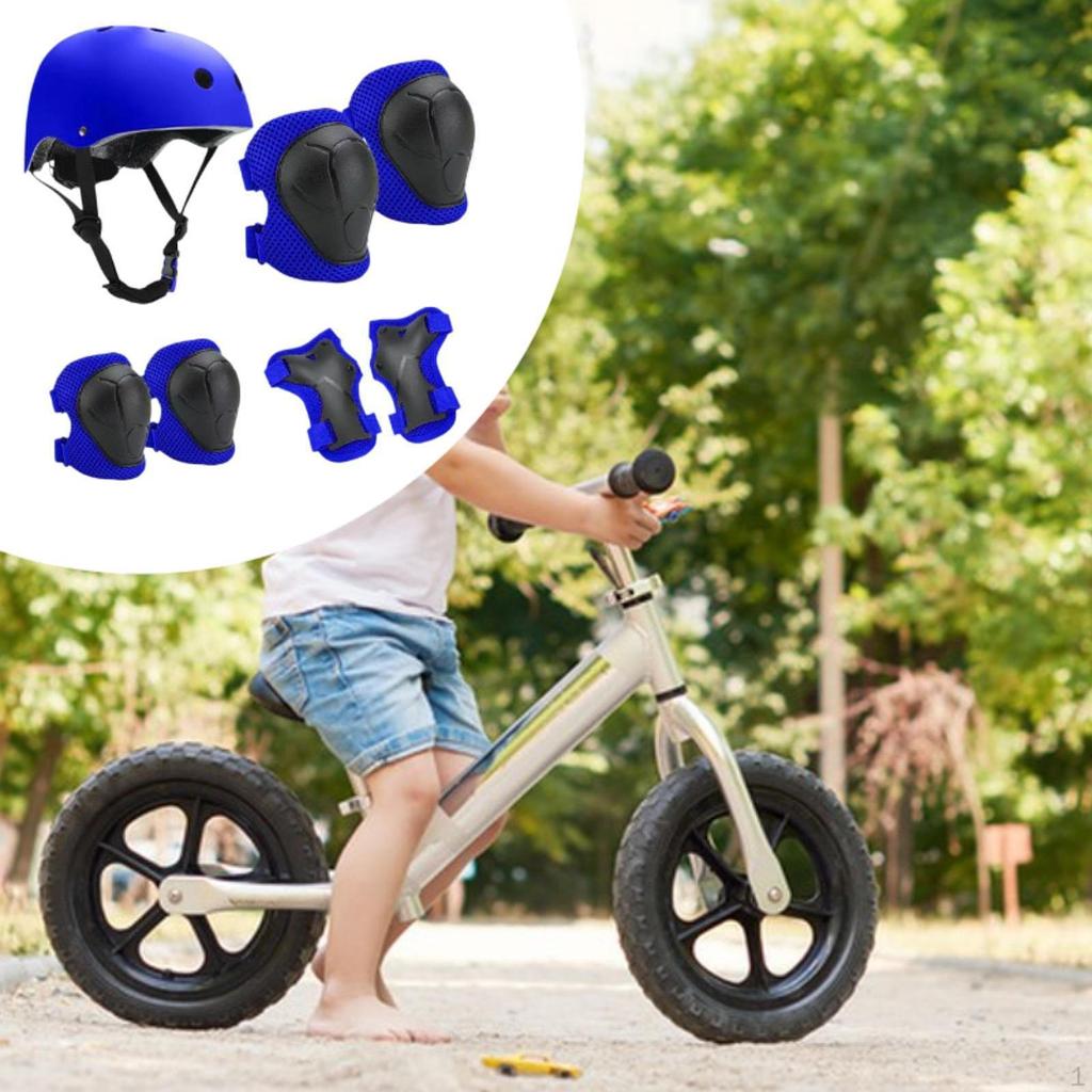 7 предметов детский велосипедный шлем защитный комплект для рук налокотники наколенники подростковый детский скейтборд