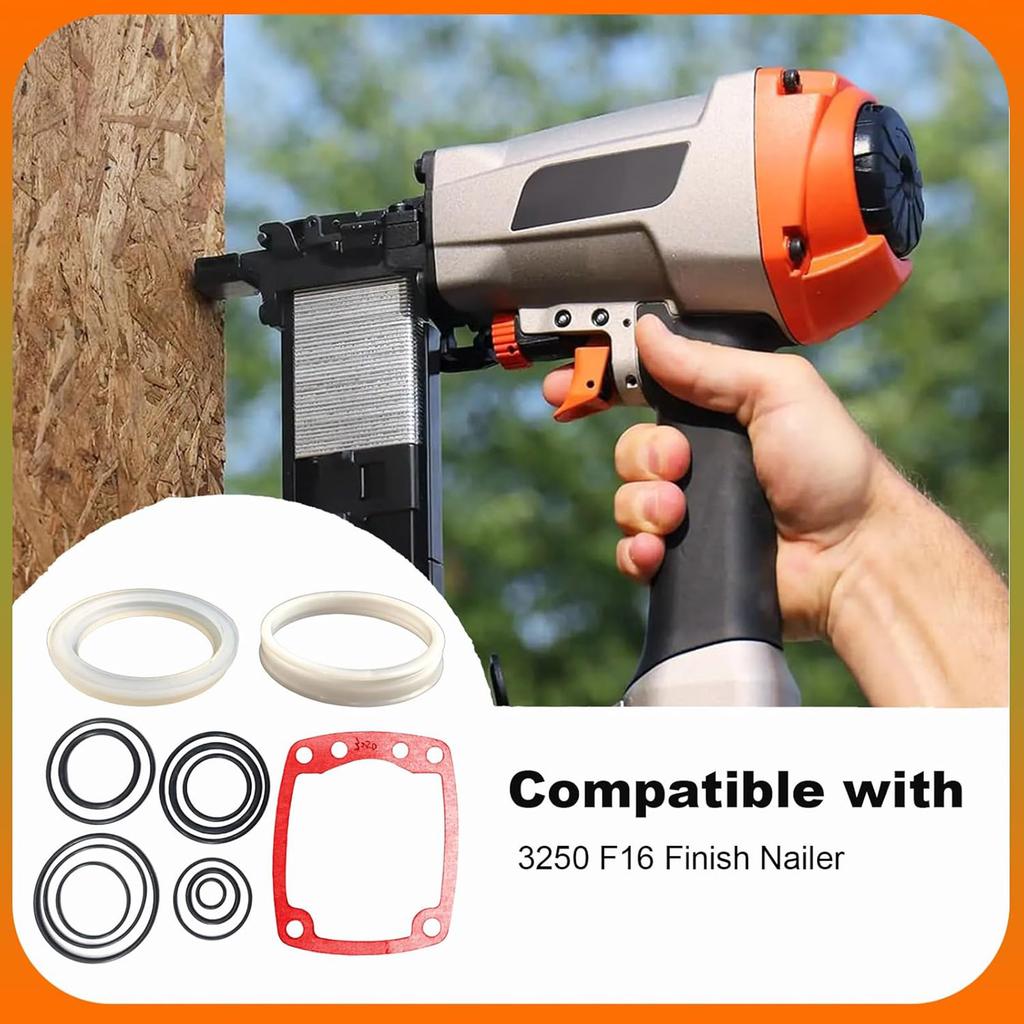 Complete Rebuild Kit for 3250-F16 403700 402725 402707 405243 Finish Nailer Includes O Rings Cylinder Seal Flange Sleeve