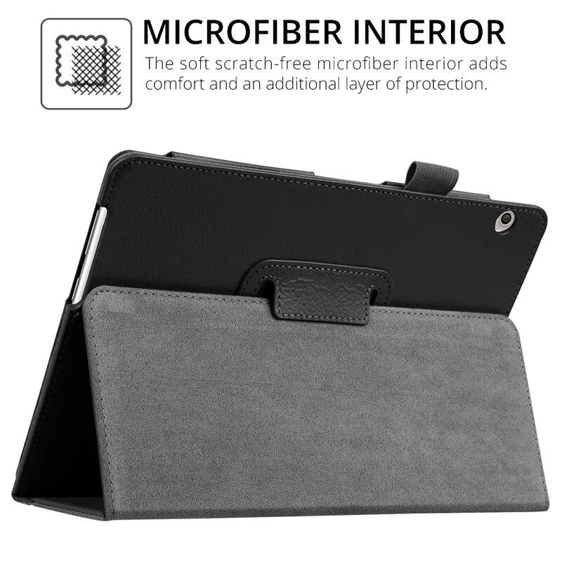Flip Case for Huawei MediaPad T5 AGS2-W09/L09/L03 10.1 Tablet Cover Funda Stand PU Leather Skin for Huawei Honor 5 10.1 Shell
