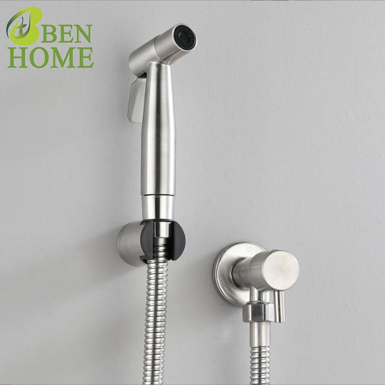 304 Stainless Steel Hand Shattaf Toilet Bidet Spray and Bathroom Bidet Spray Shower With Bidet Faucet
