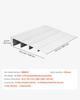 Door Threshold Ramp, 115 mm Rise, Aluminum Alloy Threshold Ramp Rated 363 kg Load Capacity, Handicap Ramps for Home Steps for Wheelchair, Scooters,