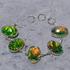 Natural Green Triplet Opal Handmade 925 Sterling Silver Bracelet 7-8" H2u33