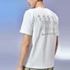 Li Ning Logo Print Round Neck Short Sleeve T-Shirt Men Tops White AHSR851-1