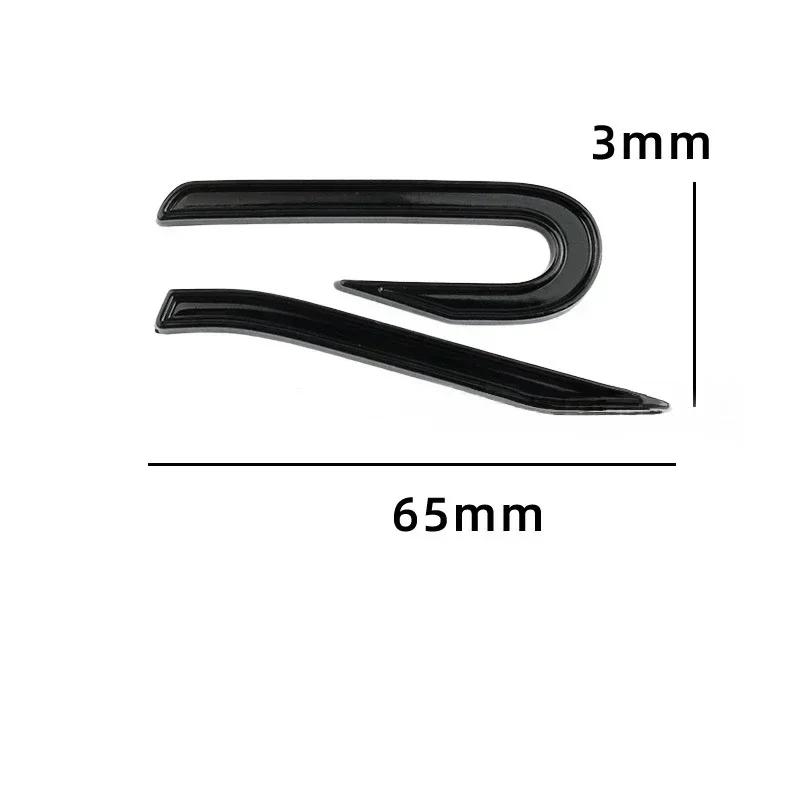 RUNTB1 Metal Car Decals for Volkswagen VW R Line Golf 8 Beetle Scirocco Passat Sharan Tiguan Jetta Trunk Sticker Fender Side Badge