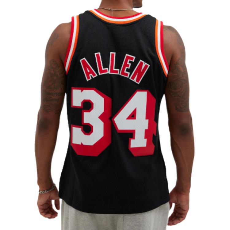 Mitchell Ness Hardwood Classics Authentic "NBA Miami Heat 2013-14 Ray Allen" jersey AJY46495-MHE13RALBLCK