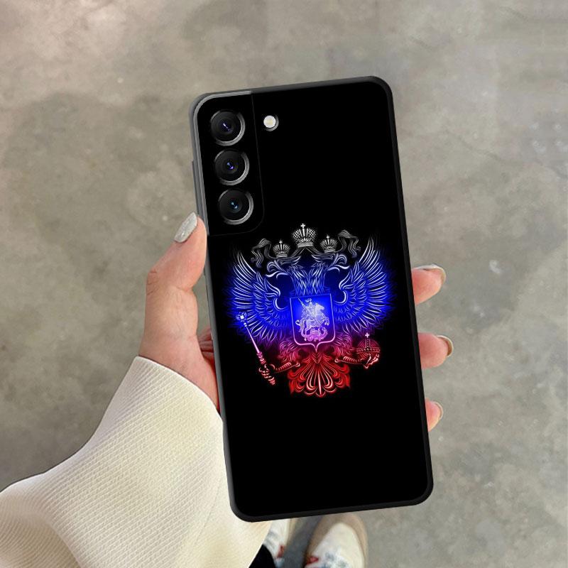 Силиконовый чехол для телефона Samsung Galaxy S20 Fe S22 Plus S21 S10e S10 S9 S23 Ultra 5g S8 S7 Россия, российские флаги, эмблема