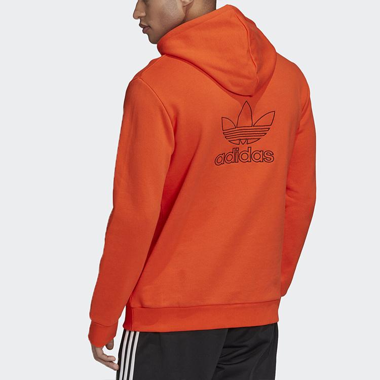 adidas Мужская толстовка Originals Trefoil B+F TRFL, Повседневный спортивный пуловер, Оранжевый топ GE0794