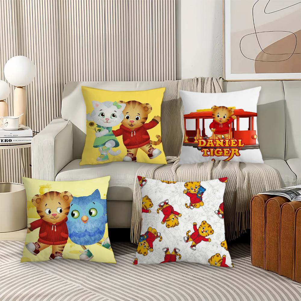 Cartoon Daniel Tiger's Neighborhood Pillow Case Office Cushions Suitable For Sofa Car Bedroom Decorative Cushion Cover