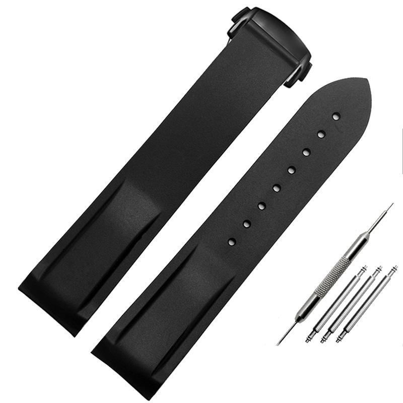 Классический ремешок для часов с резиновым силиконовым интерфейсом Arc 20 мм 22 мм подходит для часов Omega Seamaster GMT Diver 300 Speedmaster Seiko Hamilton