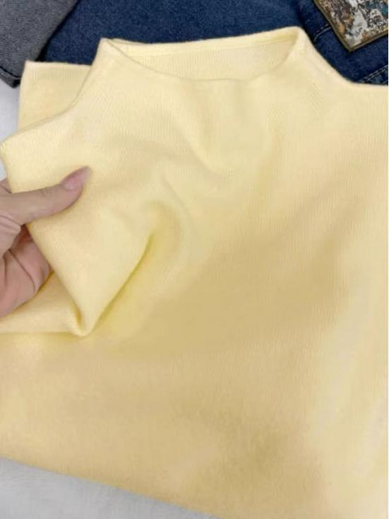 Gray Half-High Neck Slimming Knit Sweater - Women's Versatile Autumn/Winter Slim-Fit Top