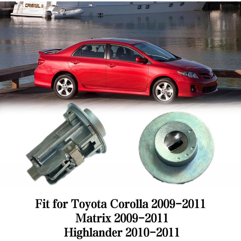 Цилиндр замка зажигания с 2 ключами для Toyota Corolla Matrix 2009-2011 Highlander 2010-2011 Замена 69057-02360