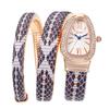 Snake Bracelet Rhinestone Drilling Dial Ladies Quartz Watch for Women Watches