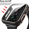 Чехол для Apple Watch 45мм 41мм 44мм 40мм 42мм аксессуары Защитное стекло для экрана iWatch series 9 7 8 5 6 SE 3 4