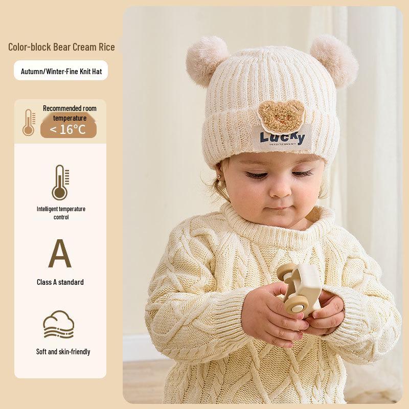 Adorable Four Seasons Wool Knit Hat for Newborns, Infants, and Toddlers - Perfect for Boys and Girls