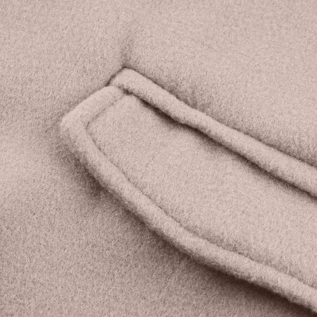 Women's Fashion Warm Winter Long Sleeve Solid V-neck Bandage Wool Coat