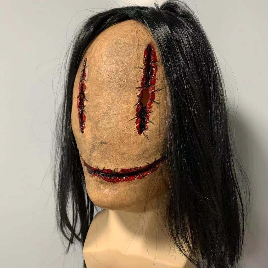 Halloween horror mask Halloween Scary and Funny Ghost House Decoration Props cosplay Sadao Pen Demon Headgear