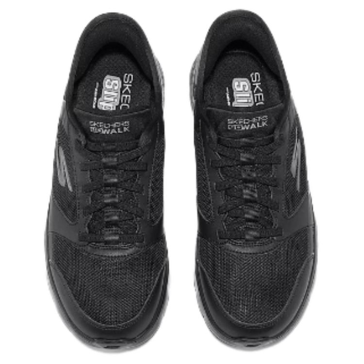 Skechers Go Walk Удобные Мягкие Низкие Повседневные Кроссовки Мужские Черные 216504-BBK