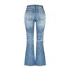 Elastic Flare Straight Leg Women's High Waist Jeans