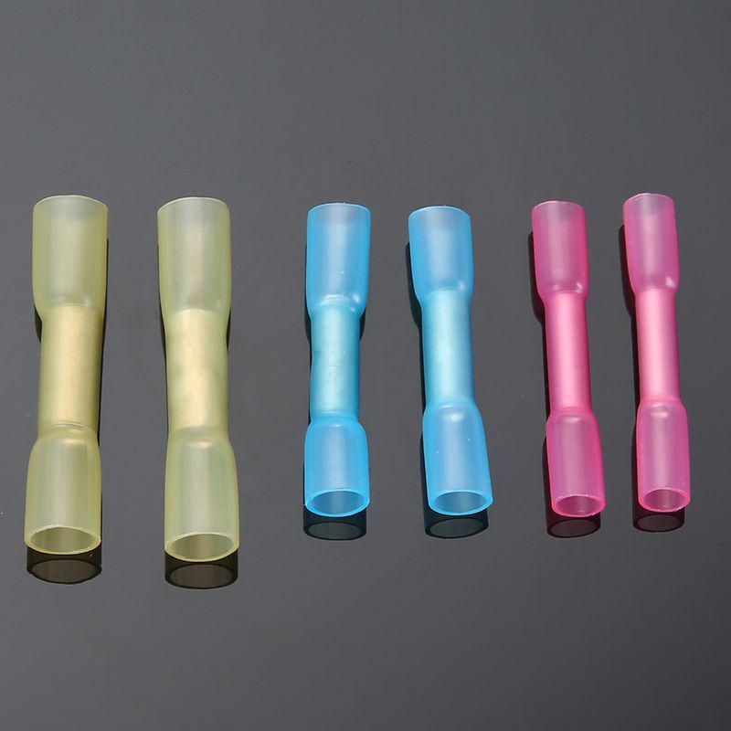 50 шт. смешанные термоусадочные клеммы для электрических проводов, обжимные клеммы