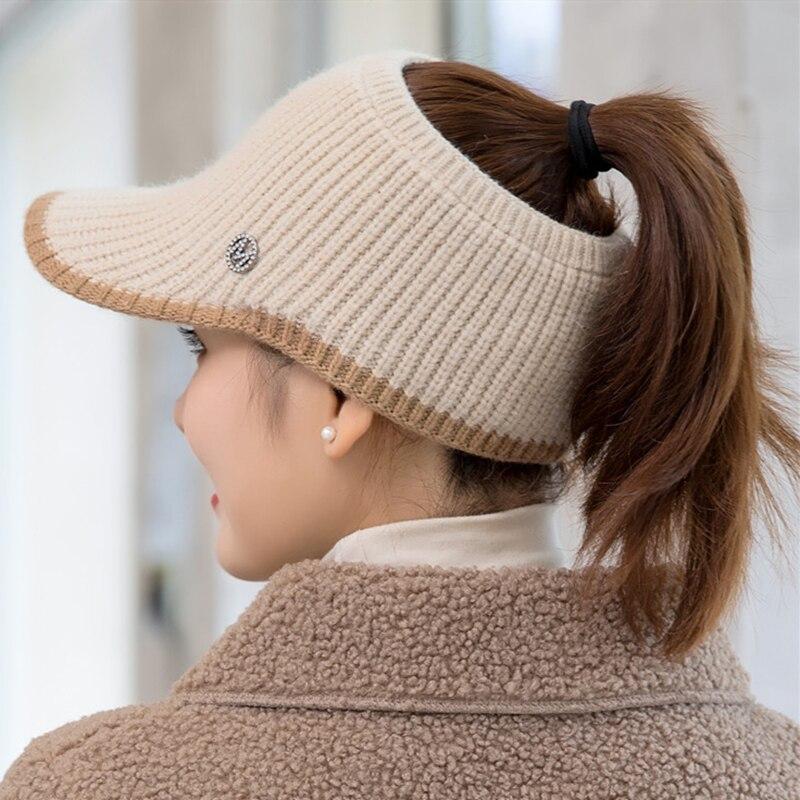 Новая женская повседневная зимняя шапка с надписью EmptyTop Visor Cap женская вязаная шапка