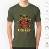 Hacker T Dog From Hacker Time T Shirt Big Size 100 Cotton Puppet Puppetbuilder Puppetbuilding Puppeteer Puppetmaker Puppet