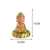 Shaking Head Buddha Miniature Car Dashboard Ornament Lifelike Buddhist Sculptures Toy Table Decoration for Home Office Decor