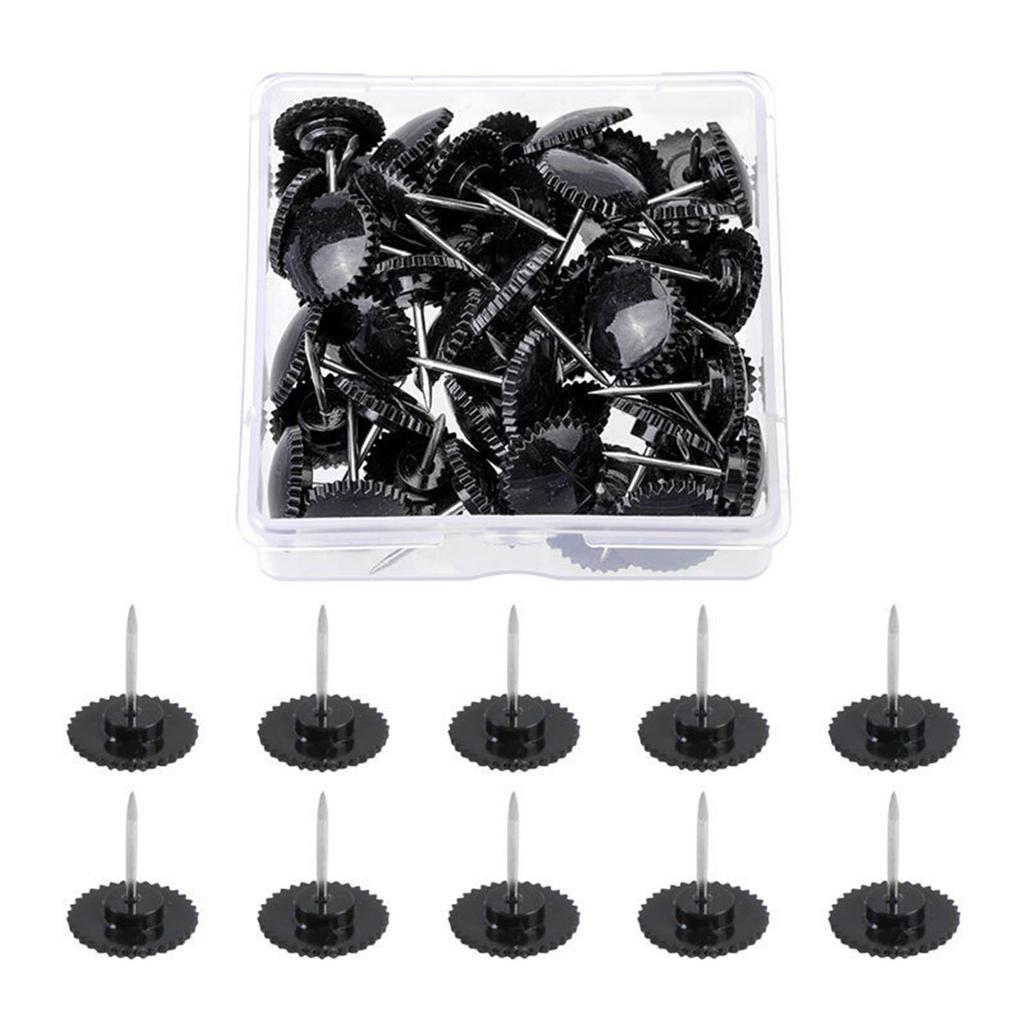 50Pcs Push Pins Decorative Map Pins Cork Notice Board Thumb Tacks for Bulletin Board Fabric Marking Picture Hanging
