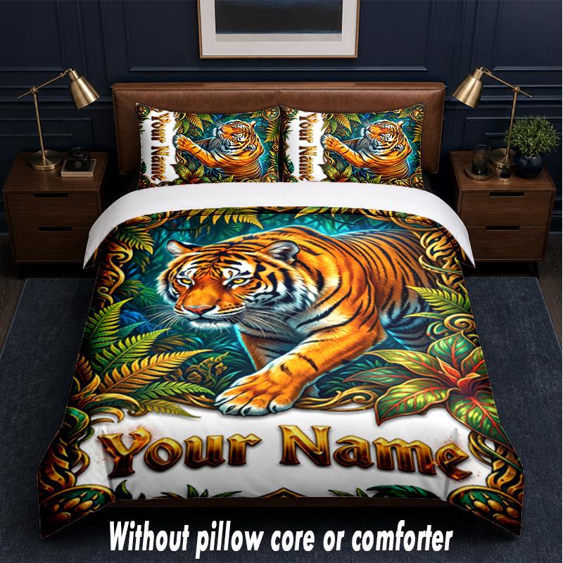 Adventure Travel Theme Custom Text Or Name 3Pcs Bedding Set,1 Flat Sheet & 2 Pillowcases Personalized Home Bedding