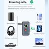 RGB Bluetooth 5.4 Аудиопередатчик-приемник 3,5 мм AUX Стерео Музыка Беспроводной адаптер С микрофоном Поддержка воспроизведения с TF-карты Для автомобиля ТВ ПК